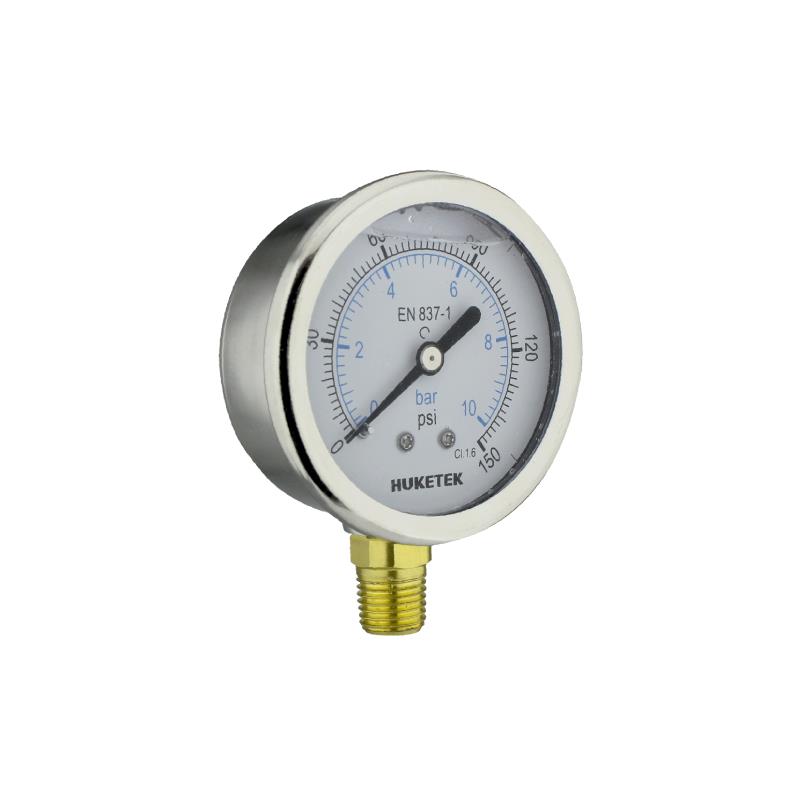 107A Crimped SS Case Liquid Filled Pressure Gauge
