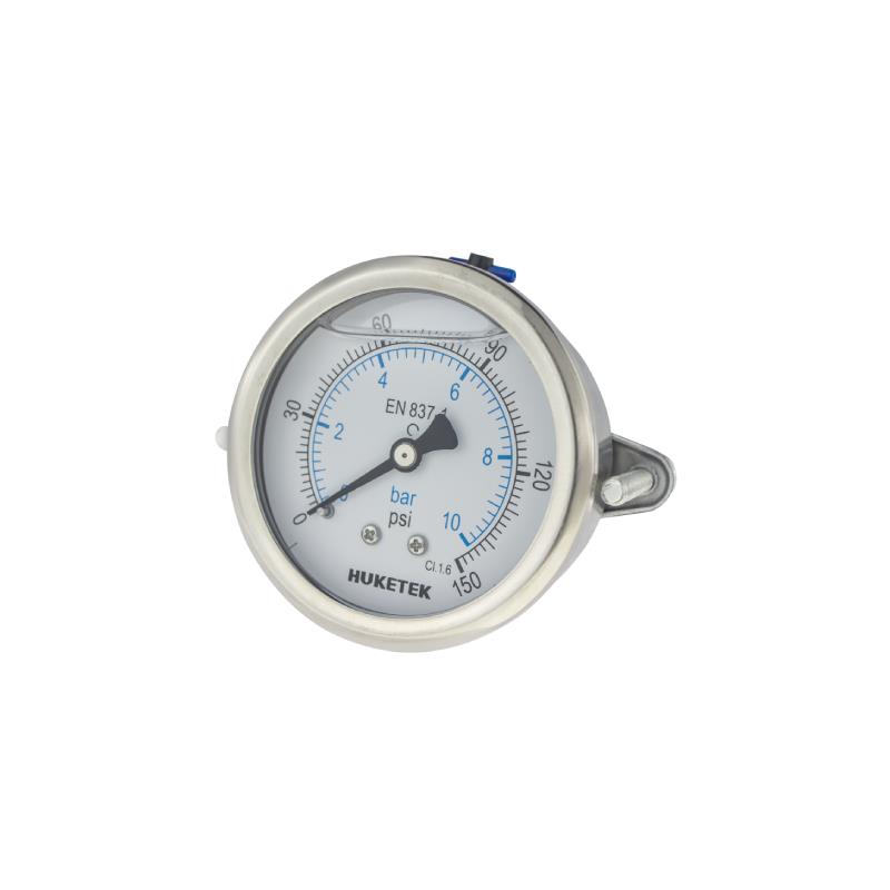 117D Crimped All SS Liquid Filled Pressure Gauge