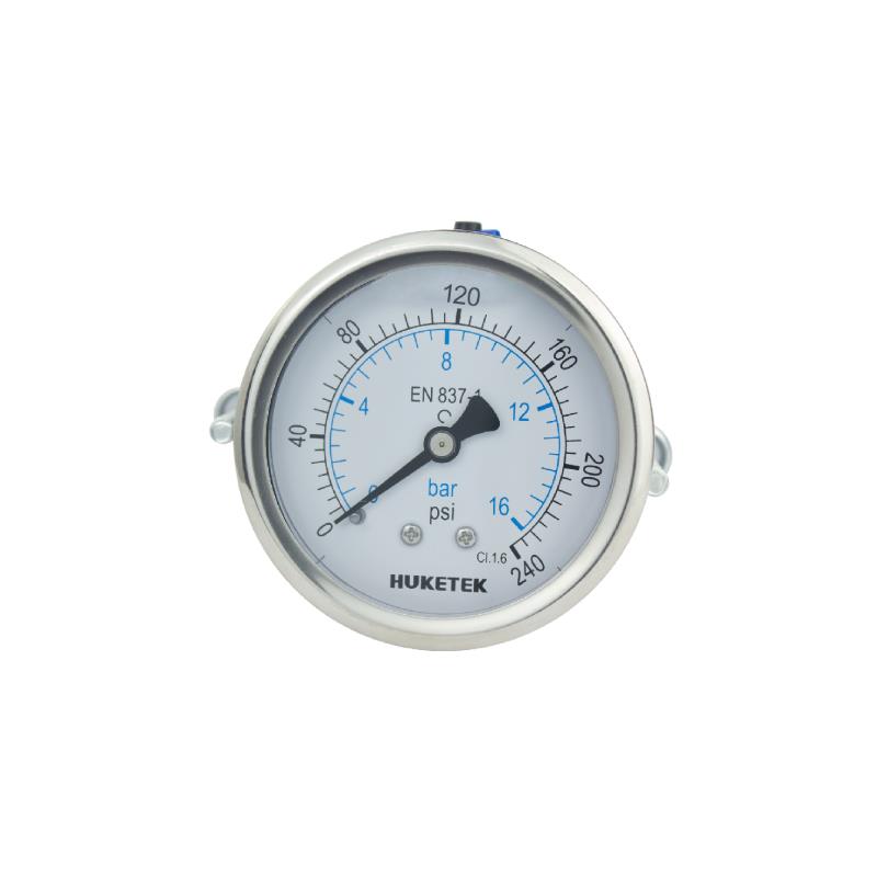 211D &212D Crimped Mild Steel Case Standard Pressure Gauge