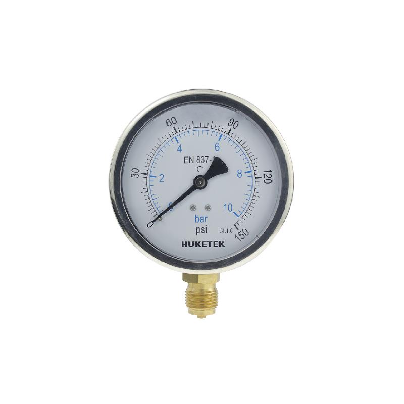 213A Crimped Chromed Steel Case Standard Pressure Gauge