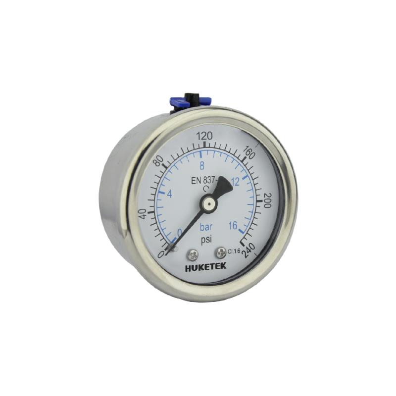 213B Crimped Chromed Steel Case Standard Pressure Gauge