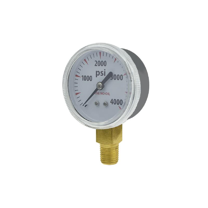 401A Mild Steel Case Oxygen Pressure Gauge