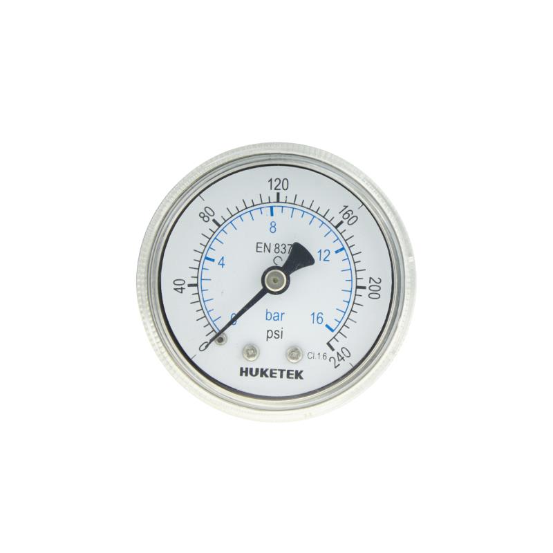 403B Steel Case, Chromed Plated Oxygen Pressure Gauge