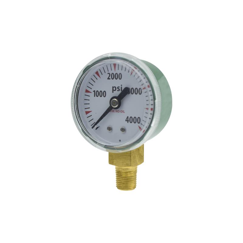 407A Green Steel Case Oxygen Pressure Gauge