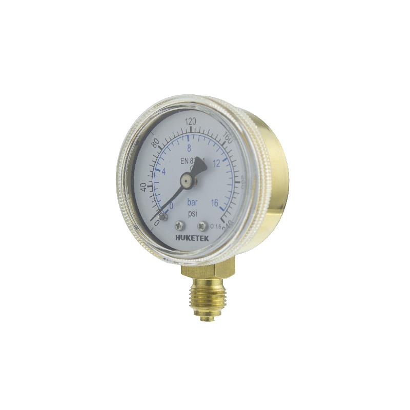 409 Steel Case, Titanium Plated Oxygen Pressure Gauges